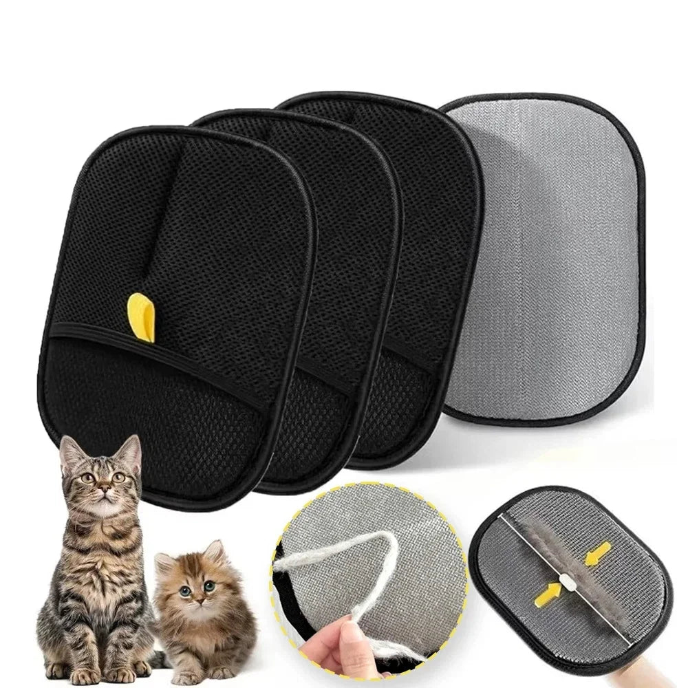 Pet Hair Removal Tool Reusable Static Removal Gloves, Double-Sided Grooming Gloves for Pets, Removes Pet Fur Hair for Carpets Whispering Desires Shoppe