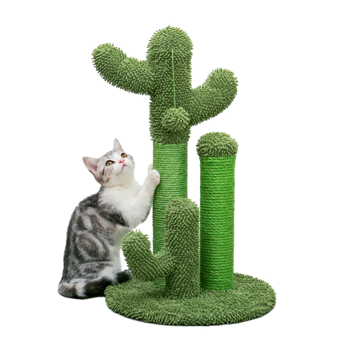 Cactus Cat Scratching Post with Three Poles