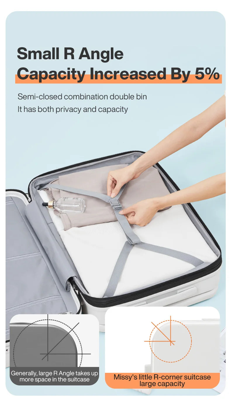 Mixi Expandable Carry On Luggage Lightweight Large Capacity Wide Handle PC Travel Suitcases Spinner Wheels TSA Lock 20 24 Inch Dsers
