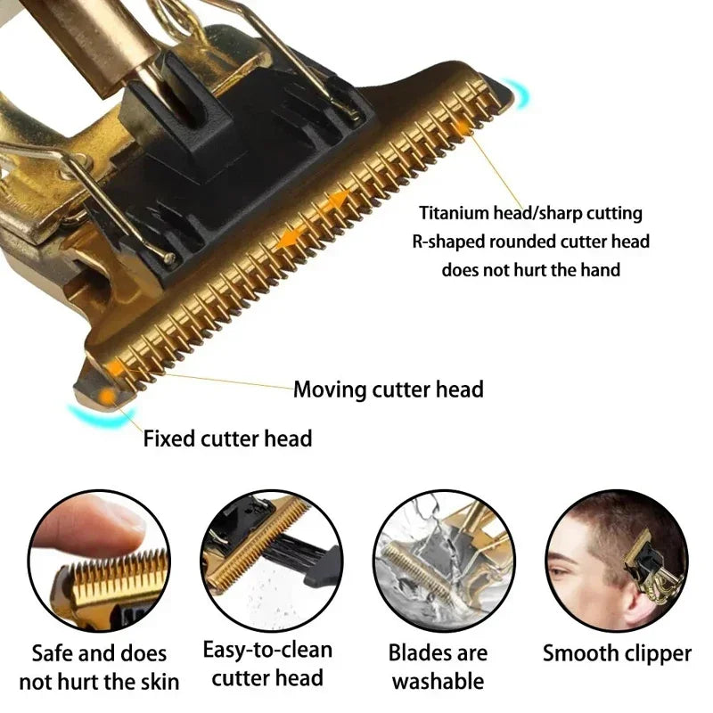 T9 Rechargeable Hair Trimmer – Vintage Style