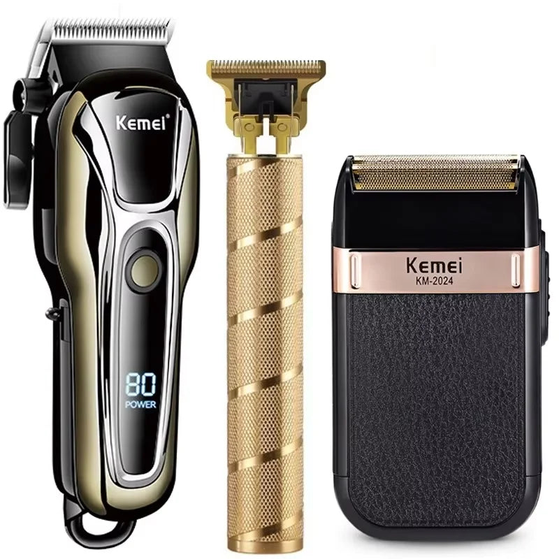 Kemei Cordless Hair Clipper & Trimmer Set