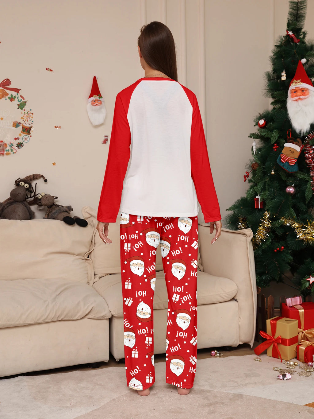 Santa Ho Ho Ho Family Christmas Pajamas