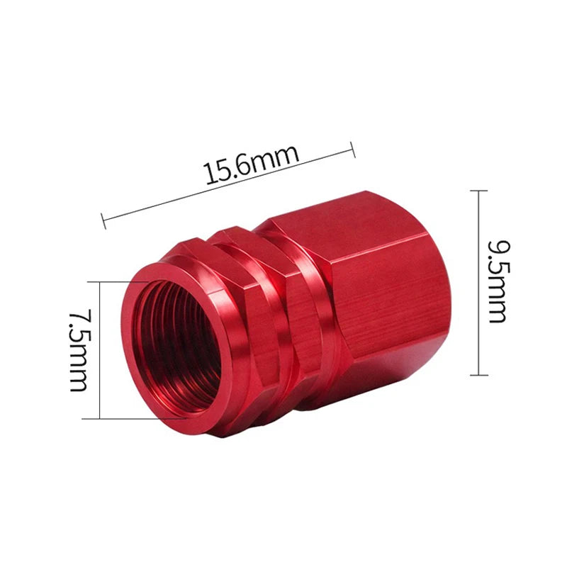 Aluminum R-Emblem Tire Valve Caps – Set of 4