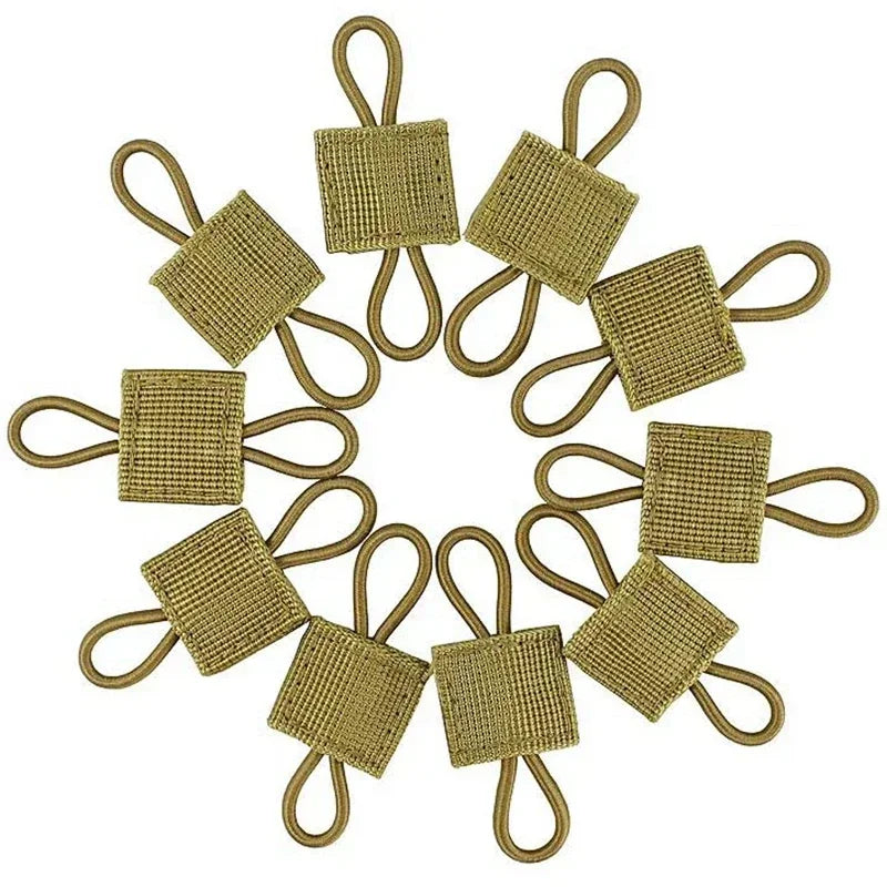 Elastic MOLLE Webbing Retainers, 5 or 10 Pack