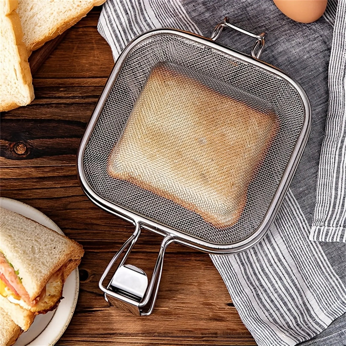 Stainless Steel Sandwich Grill Basket