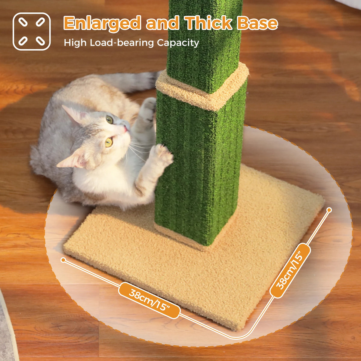 Tall Sisal Cat Scratching Post with Dangling Ball