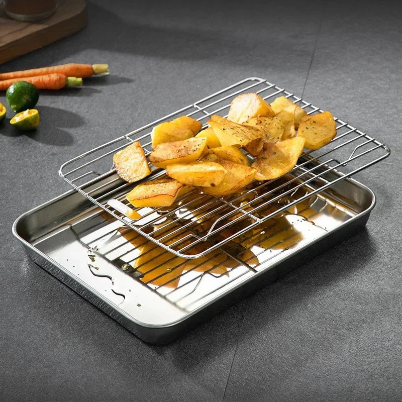 YOWEI Stainless Steel Baking Tray & Cooling Rack