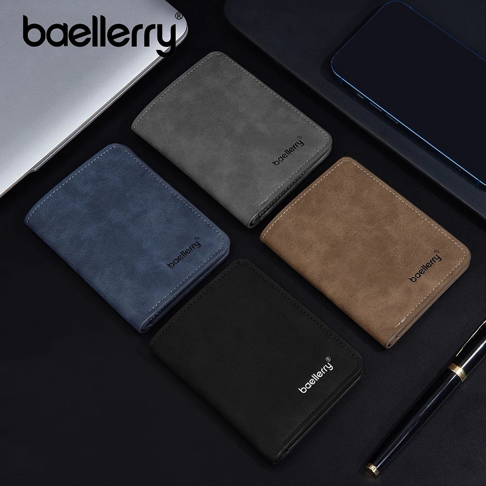 Baellerry Men's PU Wallet with Money Clip