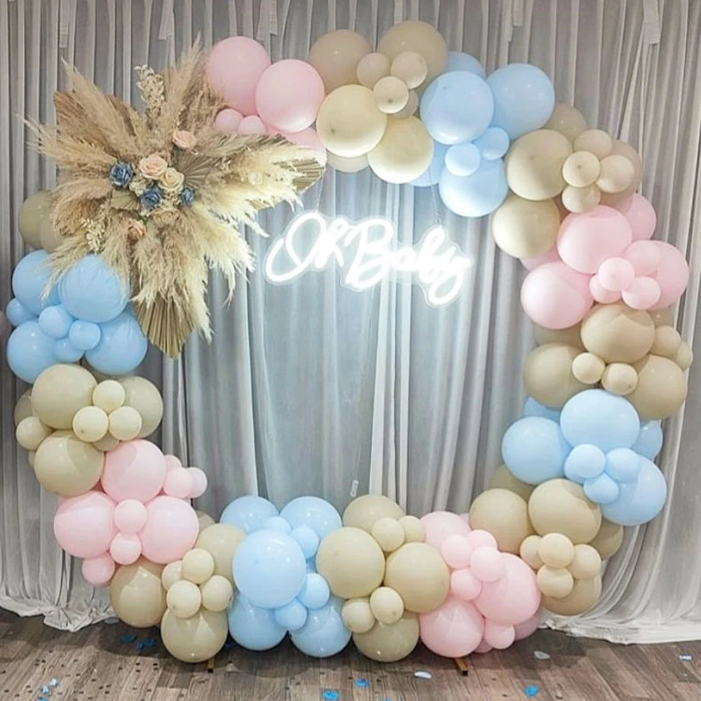 Pink & Blue Balloon Garland Kit Options