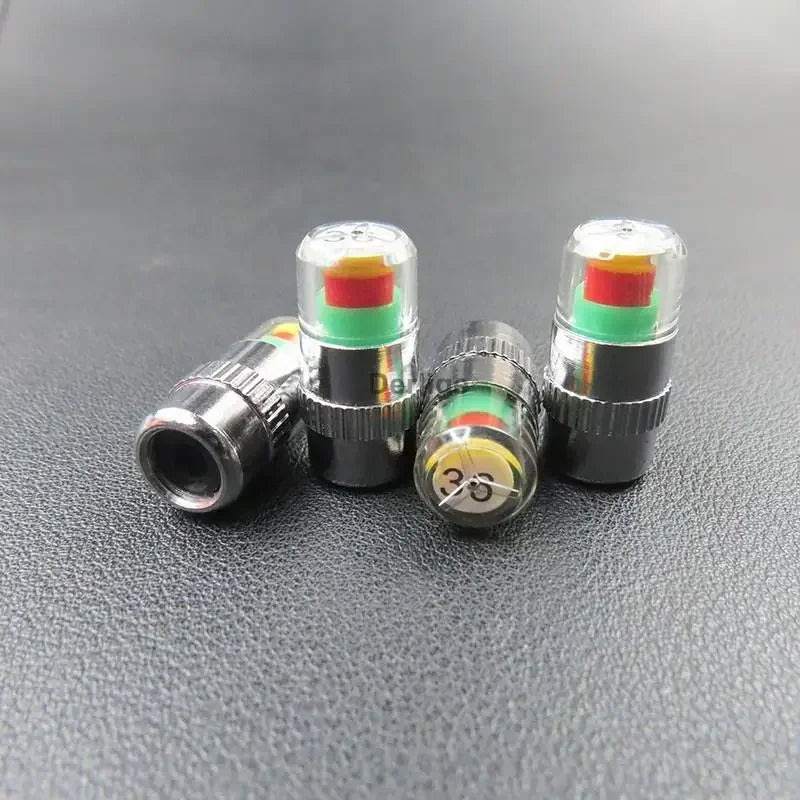 32 PSI Tire Pressure Indicator Valve Caps – Set of 4