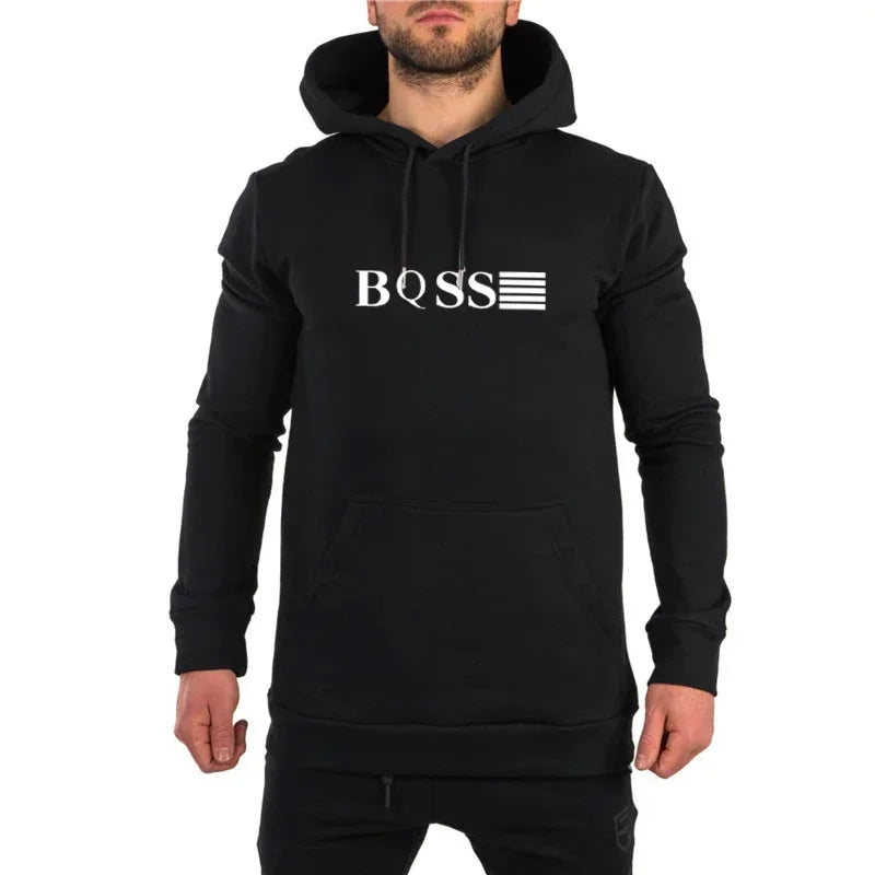 Men's Printed Hoodie & Drawstring Jogger Set