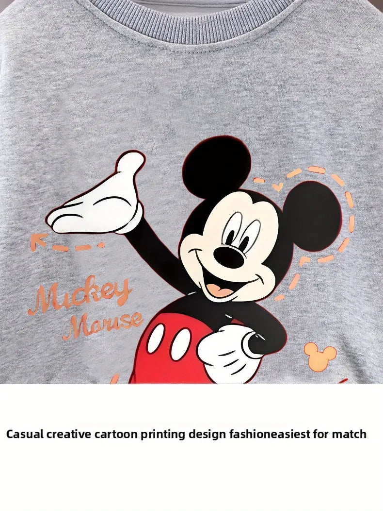 Children's Cartoon Pullover and Pants Set