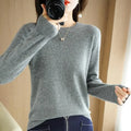 Women's Slim Round-Neck Knit Sweater