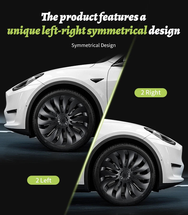 MOTENIO 18-Inch Wheel Covers for Model 3 Highland – Set of 4