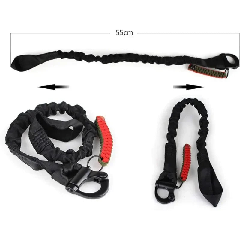 Quick-Release Elastic Equipment Lanyard, 55 cm