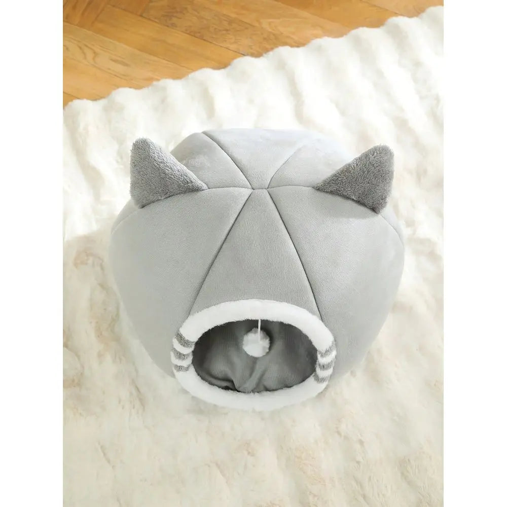 Soft Cat & Kitten Bed with Non-Slip Bottom