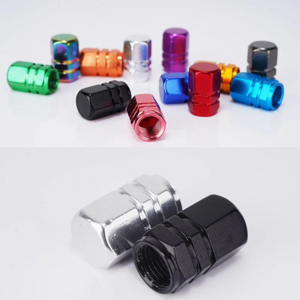 Aluminum Tire Valve Caps – Set of 4