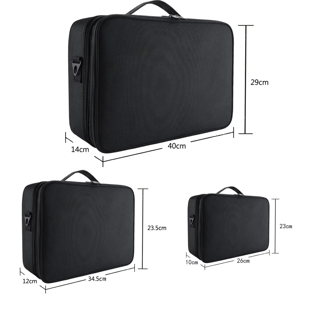 Oxford Fabric Cosmetic Organizer Case – 3 Sizes