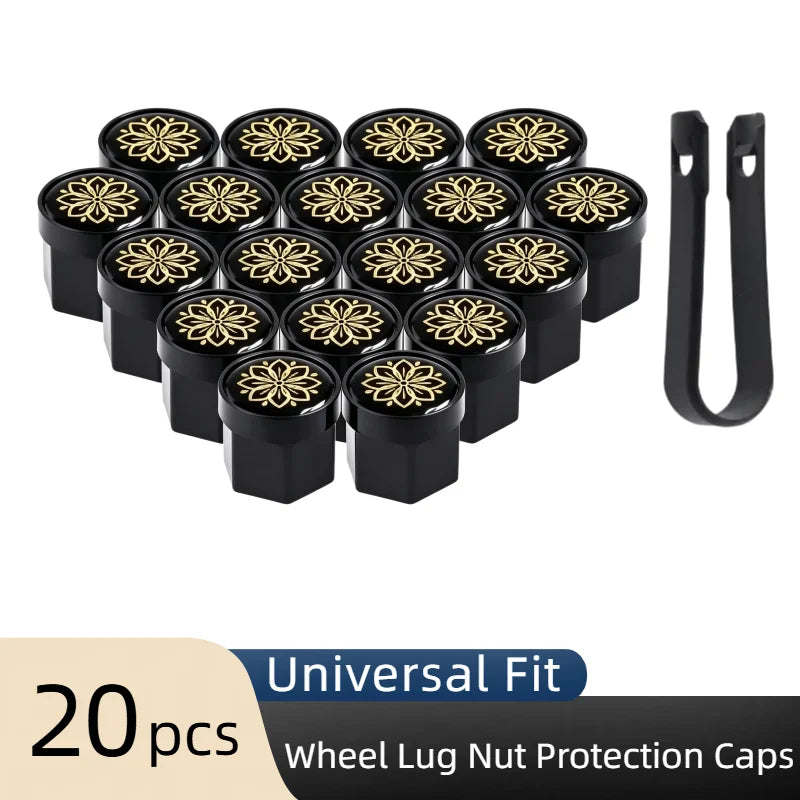 21 mm Wheel Lug Nut Covers – 20-Piece Set