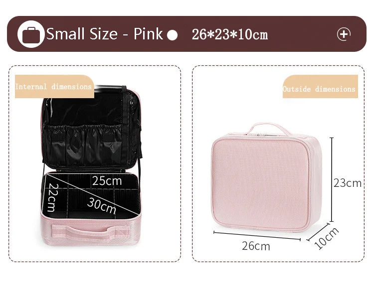 Oxford Fabric Cosmetic Organizer Case – 3 Sizes