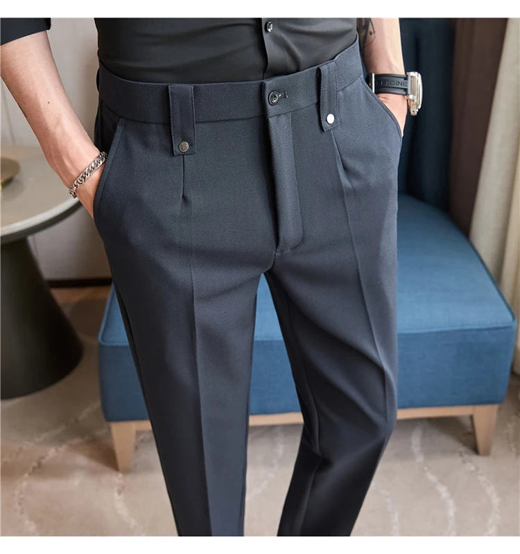 Men's Smart-Casual Stretch Dress Pants