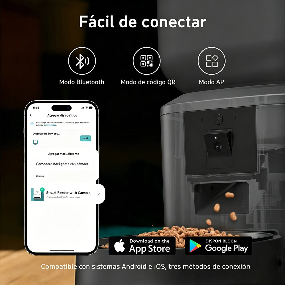 NITYERS 8L Camera Pet Feeder with WiFi