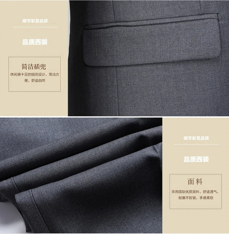 Men's Two-Piece Formal Suit – Blazer & Trousers