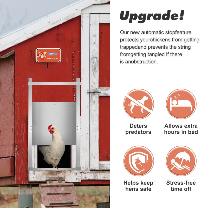 Automatic Chicken Coop Door Opener — Door Not Included