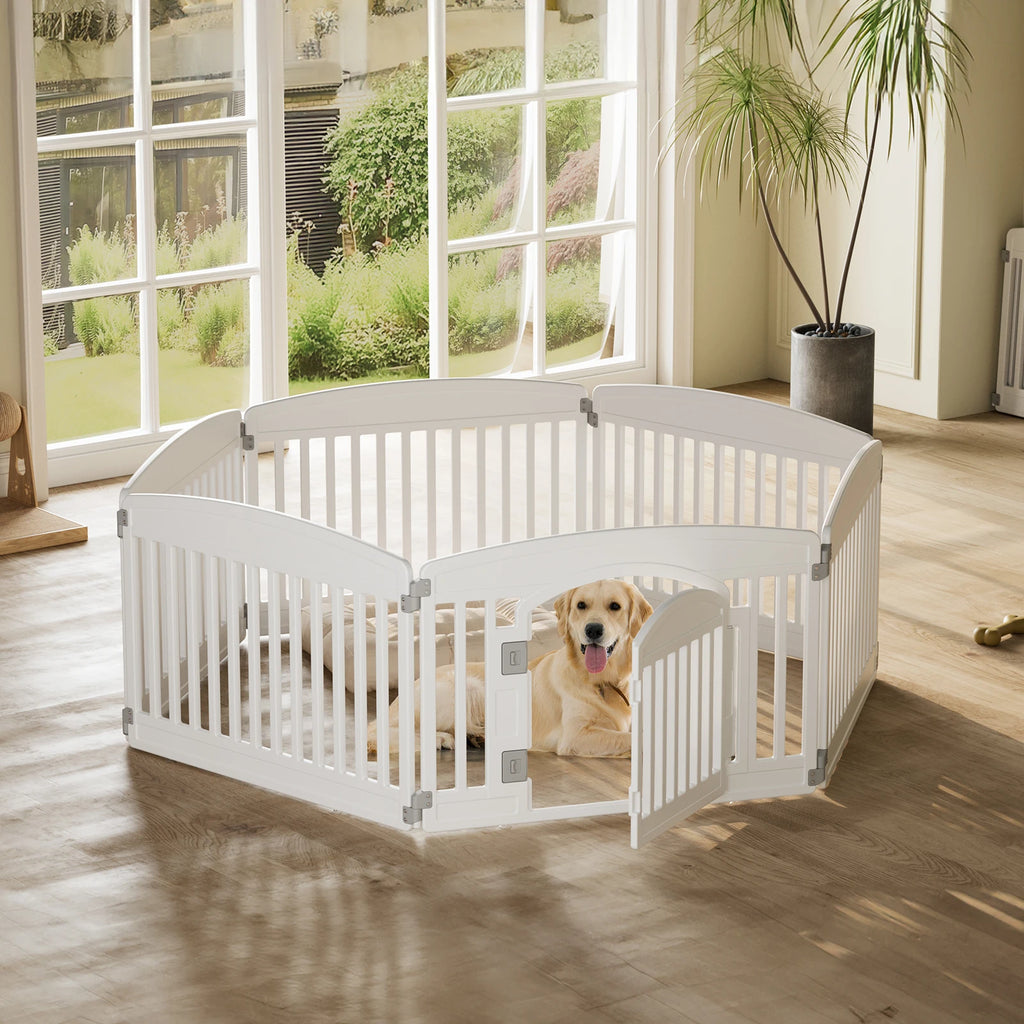 JHK 24" Six-Panel Plastic Dog Playpen