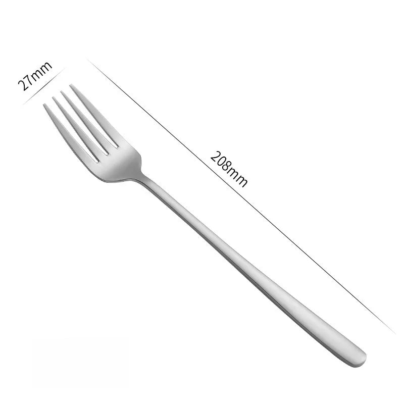 Stainless Steel Dinner Forks — 16 Pieces