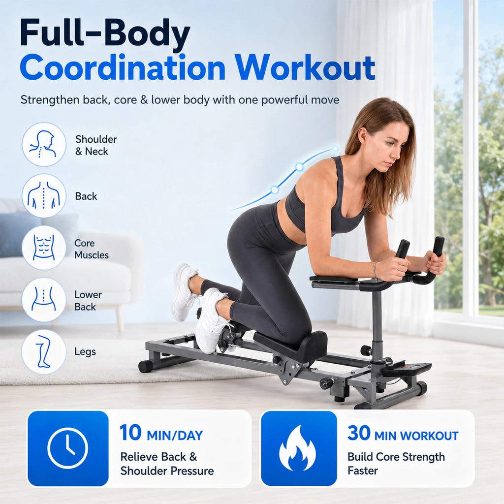 Adjustable Crawling Exercise Machine with Counter