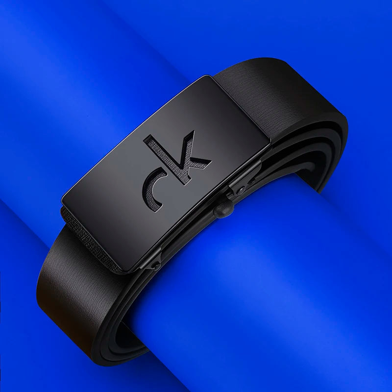 Men's Casual PU Belt with Automatic Buckle
