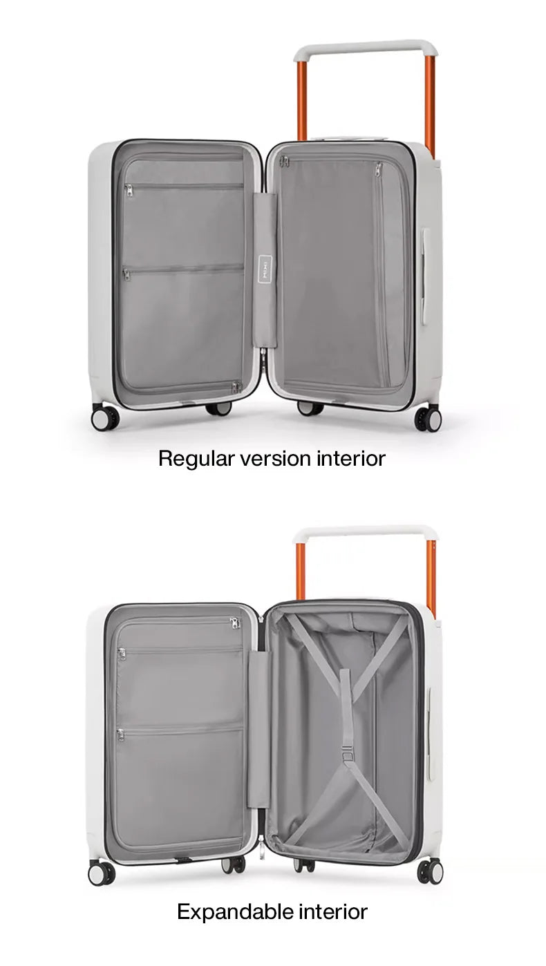Mixi Expandable Carry On Luggage Lightweight Large Capacity Wide Handle PC Travel Suitcases Spinner Wheels TSA Lock 20 24 Inch Dsers
