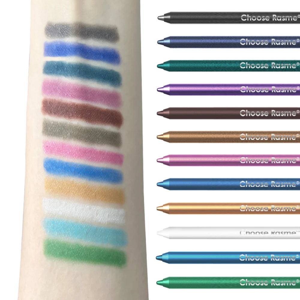 CHOOSE RASME Shimmer Eye Pencils – 12-Piece Set