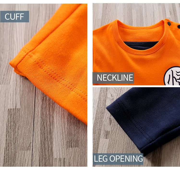 Baby Orange Long-Sleeve Cotton Bodysuit