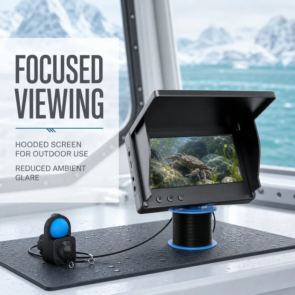 P300 Underwater Fishing Camera, 4.3-Inch Monitor & 15 m Cable