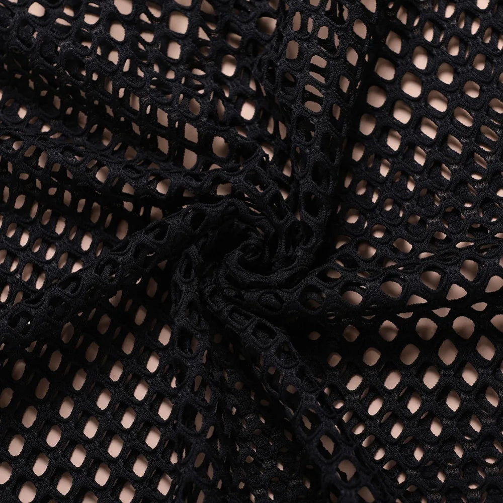 Mens Transparent Sexy Mesh T Shirt  New See Through  Fishnet Long Sleeve Muscle Undershirts Nightclub Party Perform Top Tees Whispering Desires Shoppe