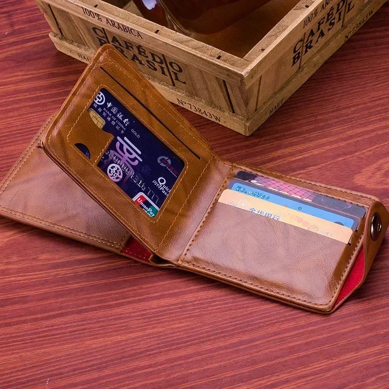 Men's $100 Bill Print PU Bifold Wallet