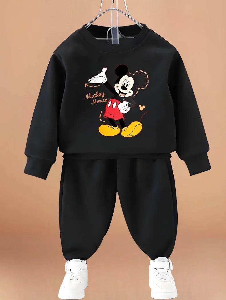 Children's Cartoon Pullover and Pants Set