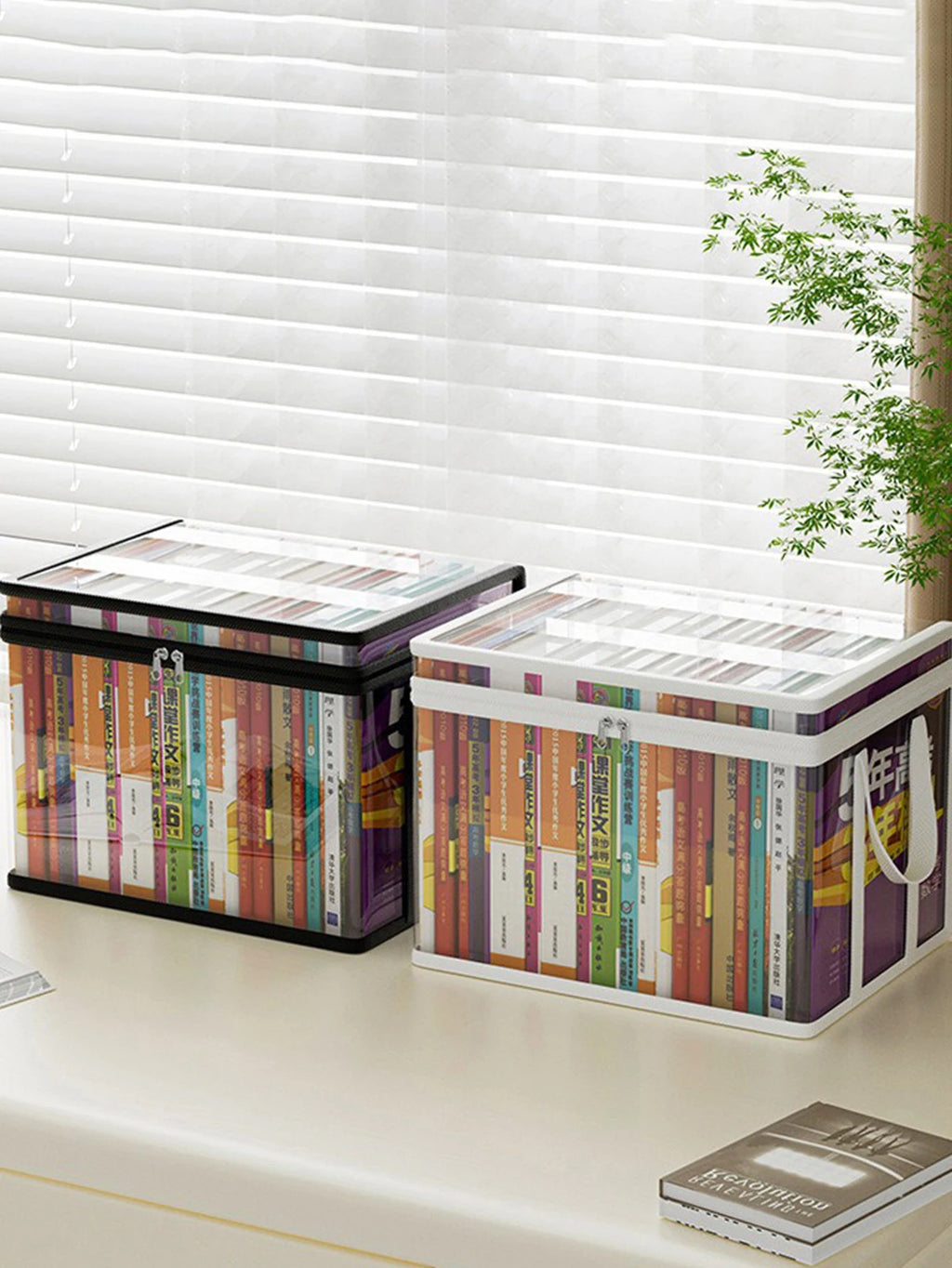 Foldable PVC Book Storage Organizer