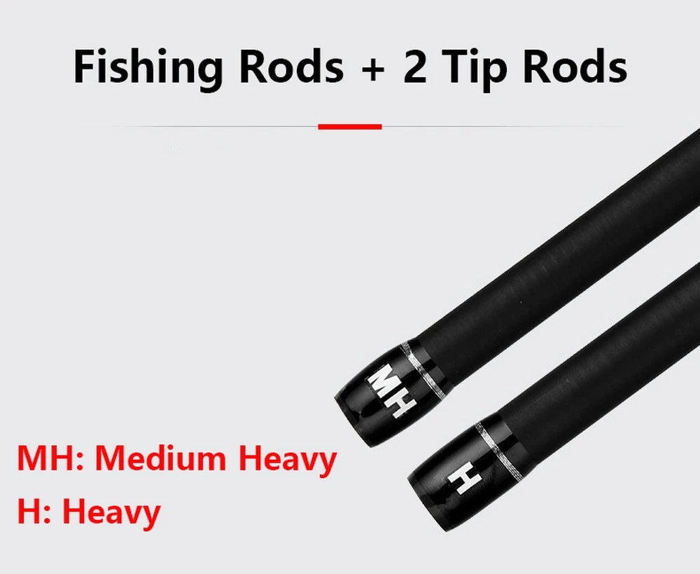 Carbon Fishing Rod with Two Tips — 2.7 or 3 m