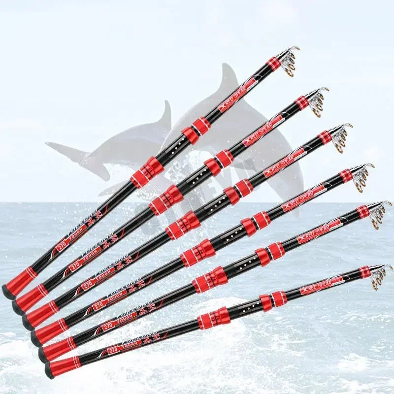 Telescopic Carbon Fishing Rod — 2.1–4.5 m