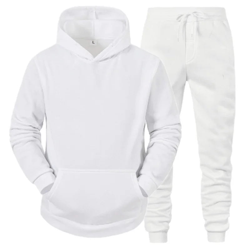 Men's Fleece-Look Sweatshirt & Jogger Set
