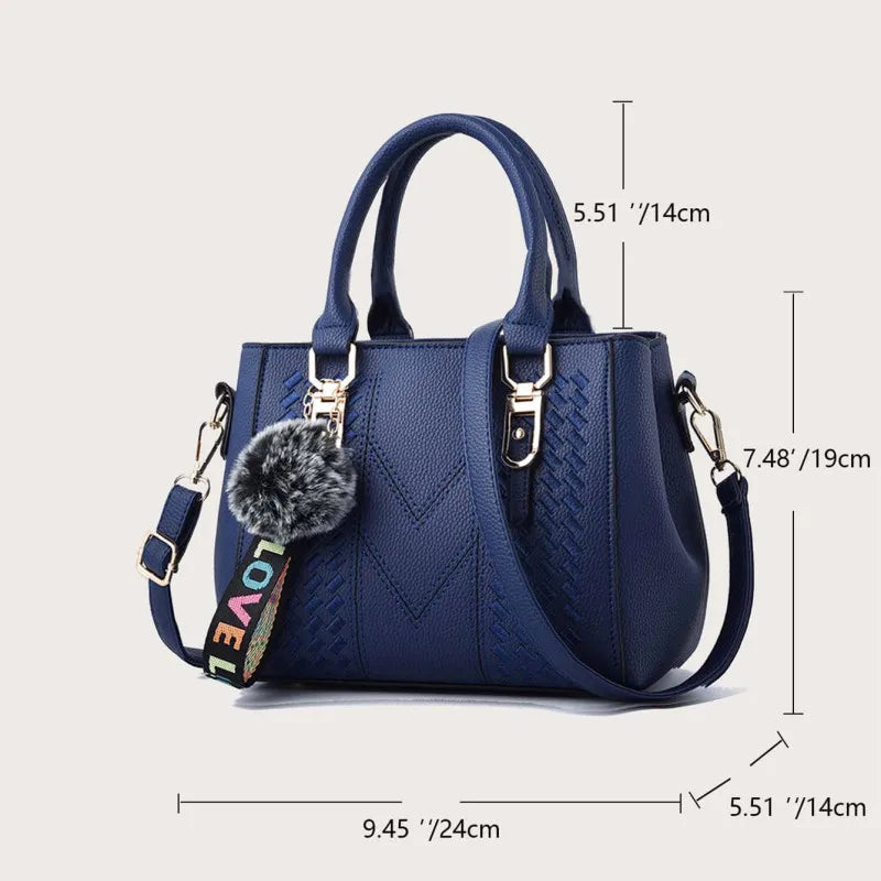 Yogodlns Women's Embellished PU Shoulder Bag