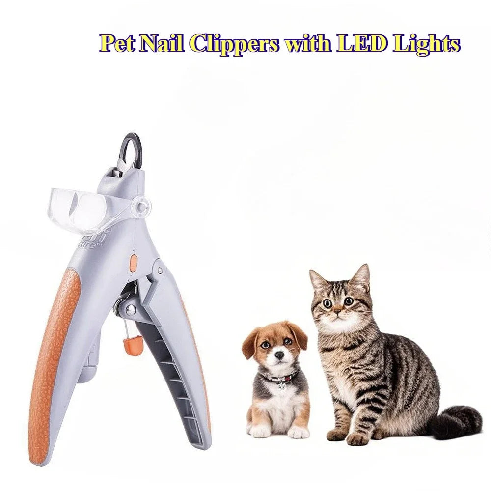 LED Pet Nail Clippers with 5X Magnifier