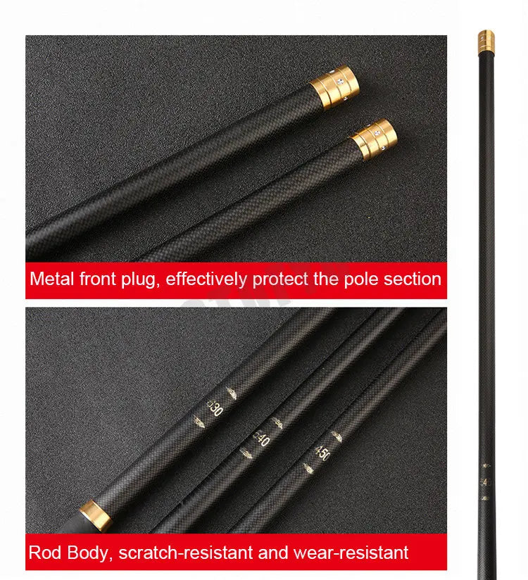 Telescopic Carbon Stream Fishing Pole