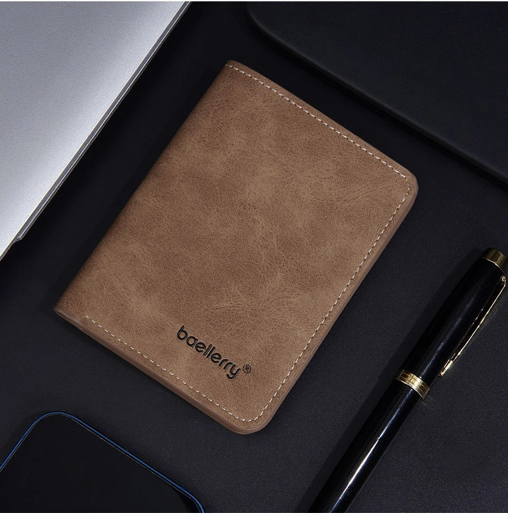 Baellerry Men's PU Wallet with Money Clip