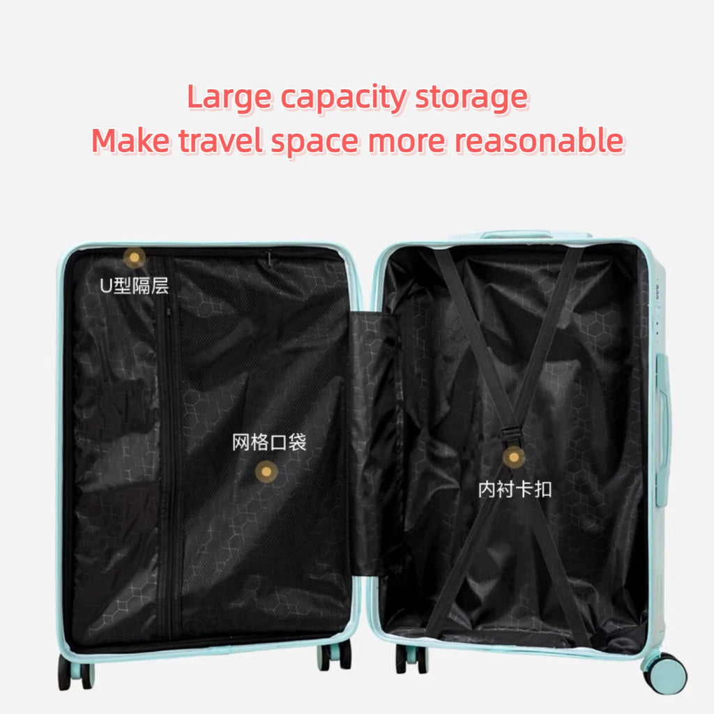 Luggage 2025 New Style 20inch Boarding Small Trolley Suitcase Male Password Leather Suitcase 24 Strong Durable Whispering Desires Shoppe