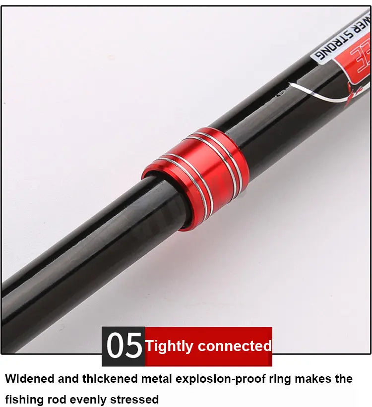 Telescopic Carbon Fishing Rod — 2.1–4.5 m