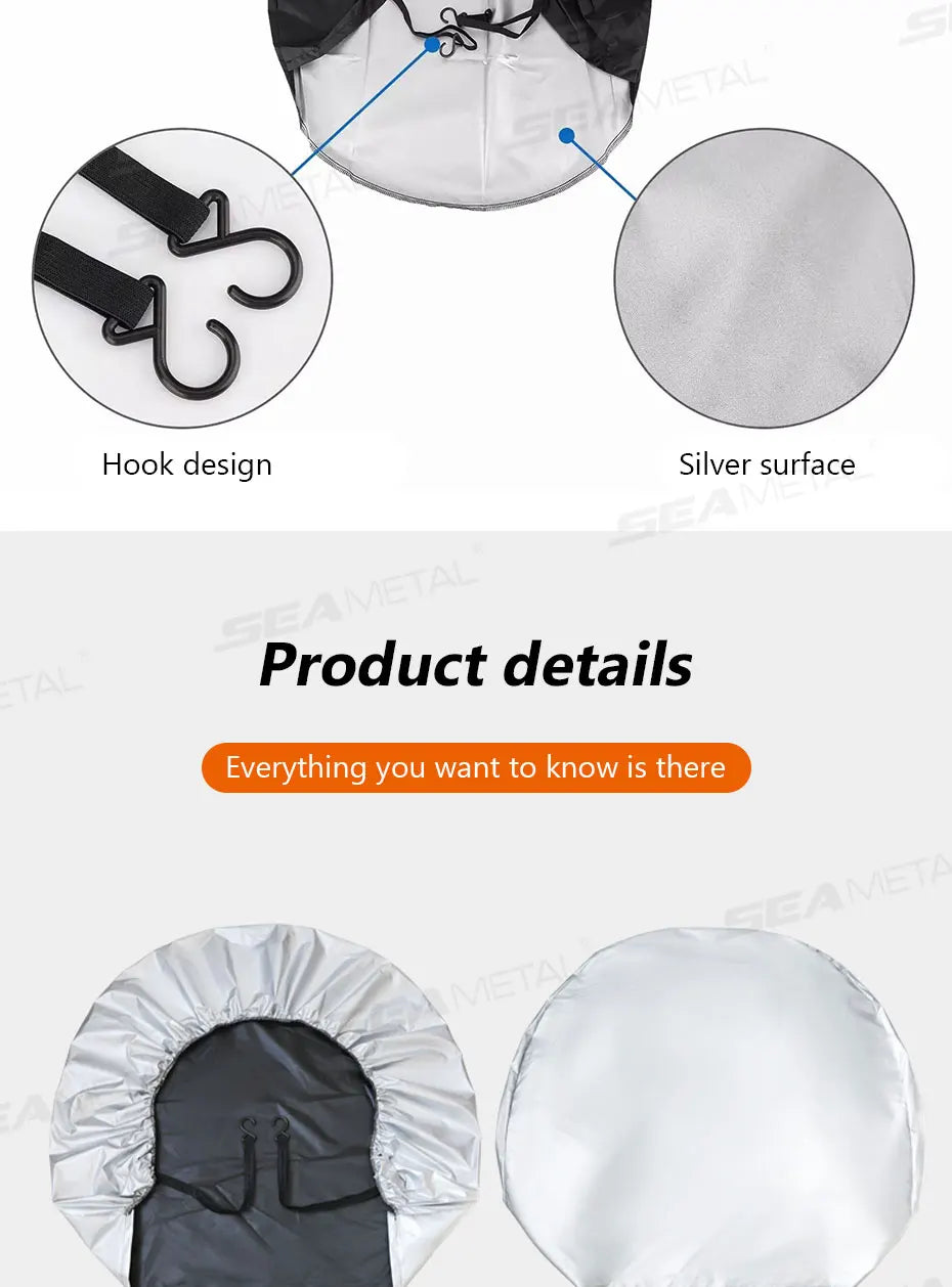 SEAMETAL Tire Covers – 29–32 Inch, 1 or 4 Pieces